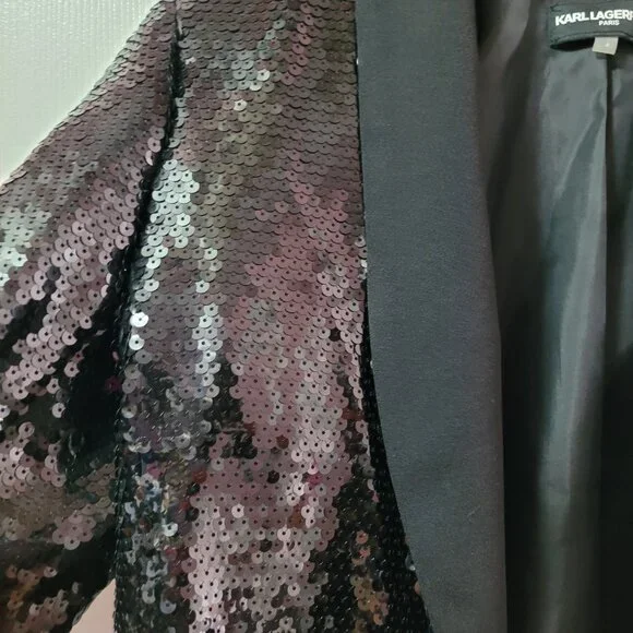 Black Sequin Jacket - Picture 3 of 5